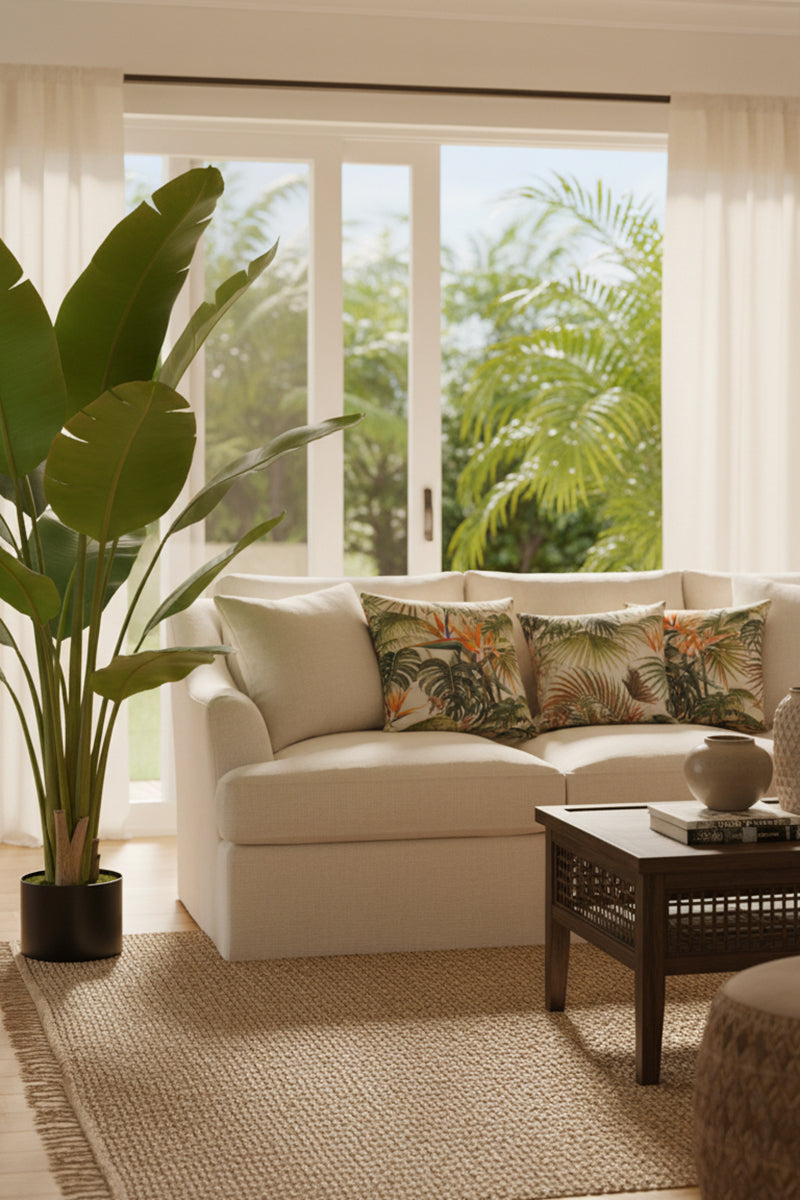 Birds of Paradise H: with Multiple Trunks and Dense Foliage