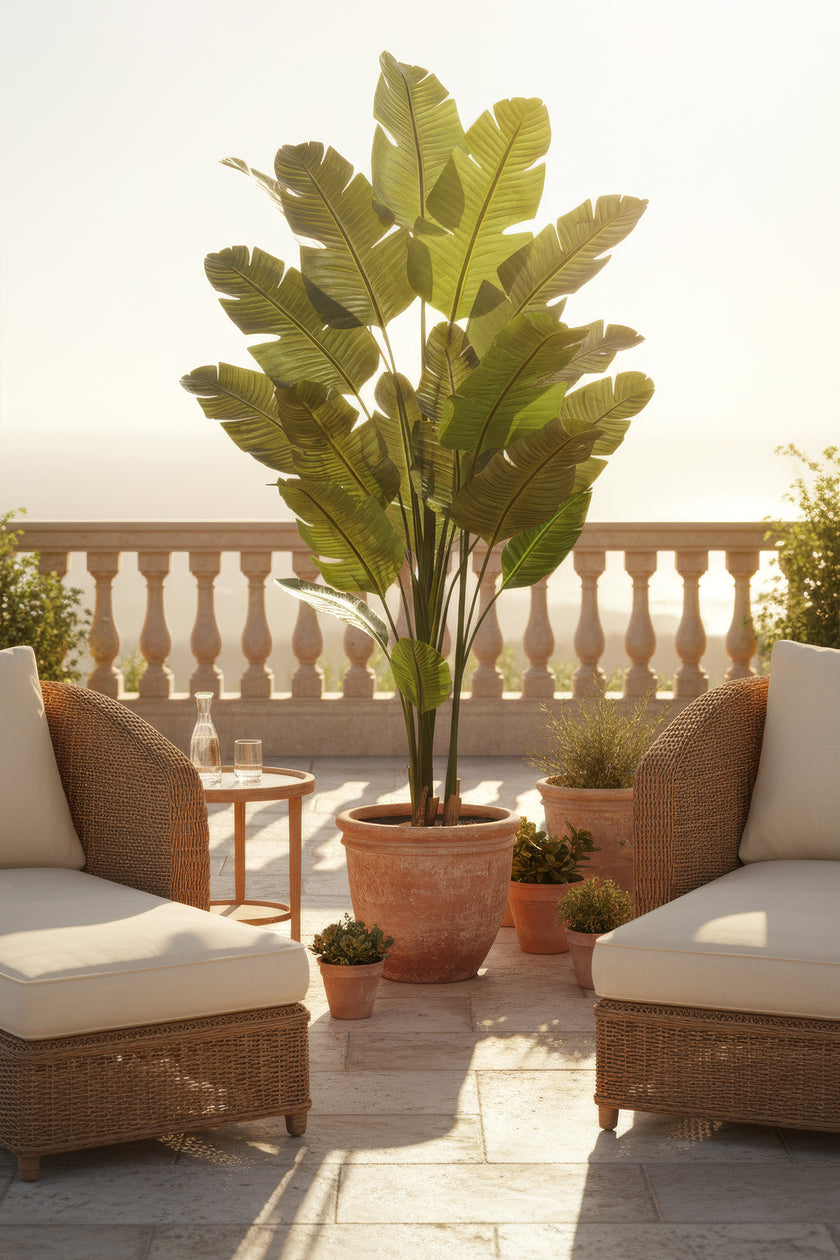 Birds of Paradise L: Traveler’s Palm Large Tropical Statement Tree