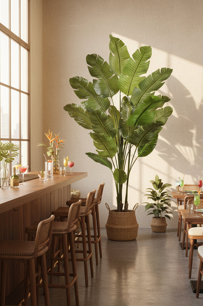 Birds of Paradise L: Traveler’s Palm Large Tropical Statement Tree