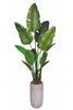 Birds of Paradise M: 3D-Printed Artificial Traveller’s Palm with Textured Tall Planter