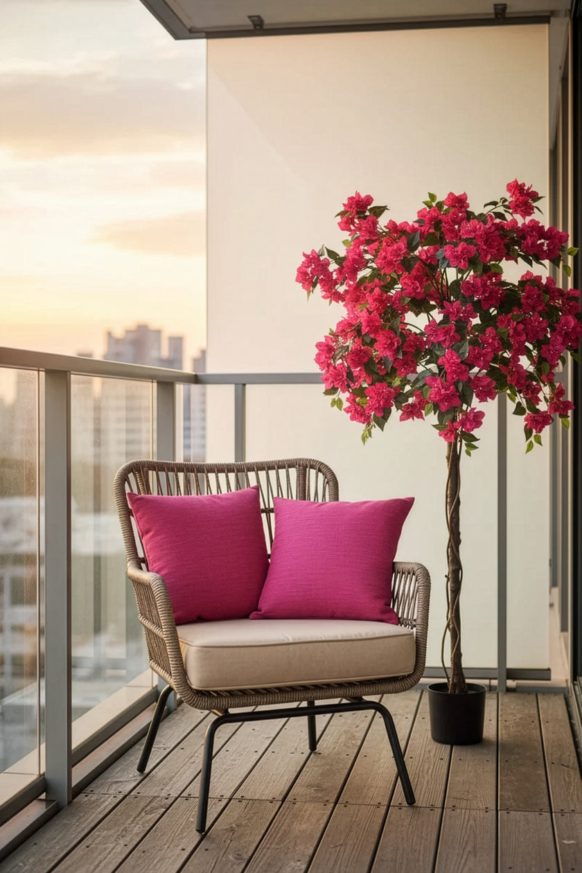 Bougainvillea B: with Fuchsia Flowers and Vine