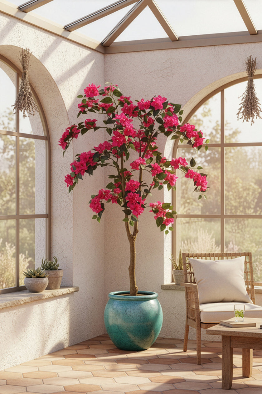 Bougainvillea C: with Flowers and Thick Trunk