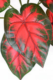 Artificial Red Taro Plant in Pot