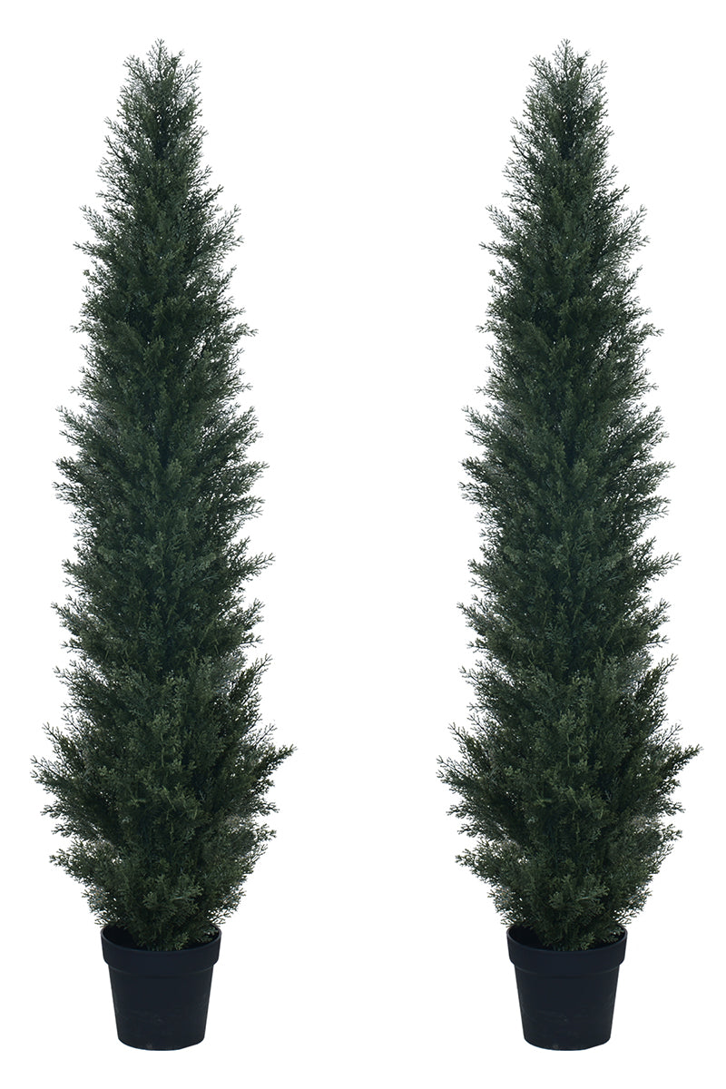 Artificial Cedar Topiary Tree for Indoor & Outdoor Use