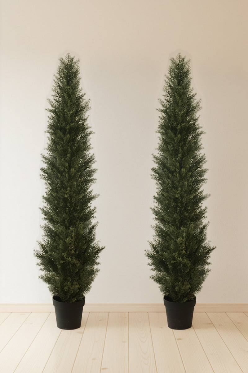 Artificial Cedar Topiary Tree for Indoor & Outdoor Use