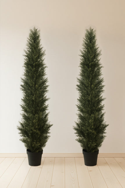 Artificial Cedar Topiary Tree for Indoor & Outdoor Use
