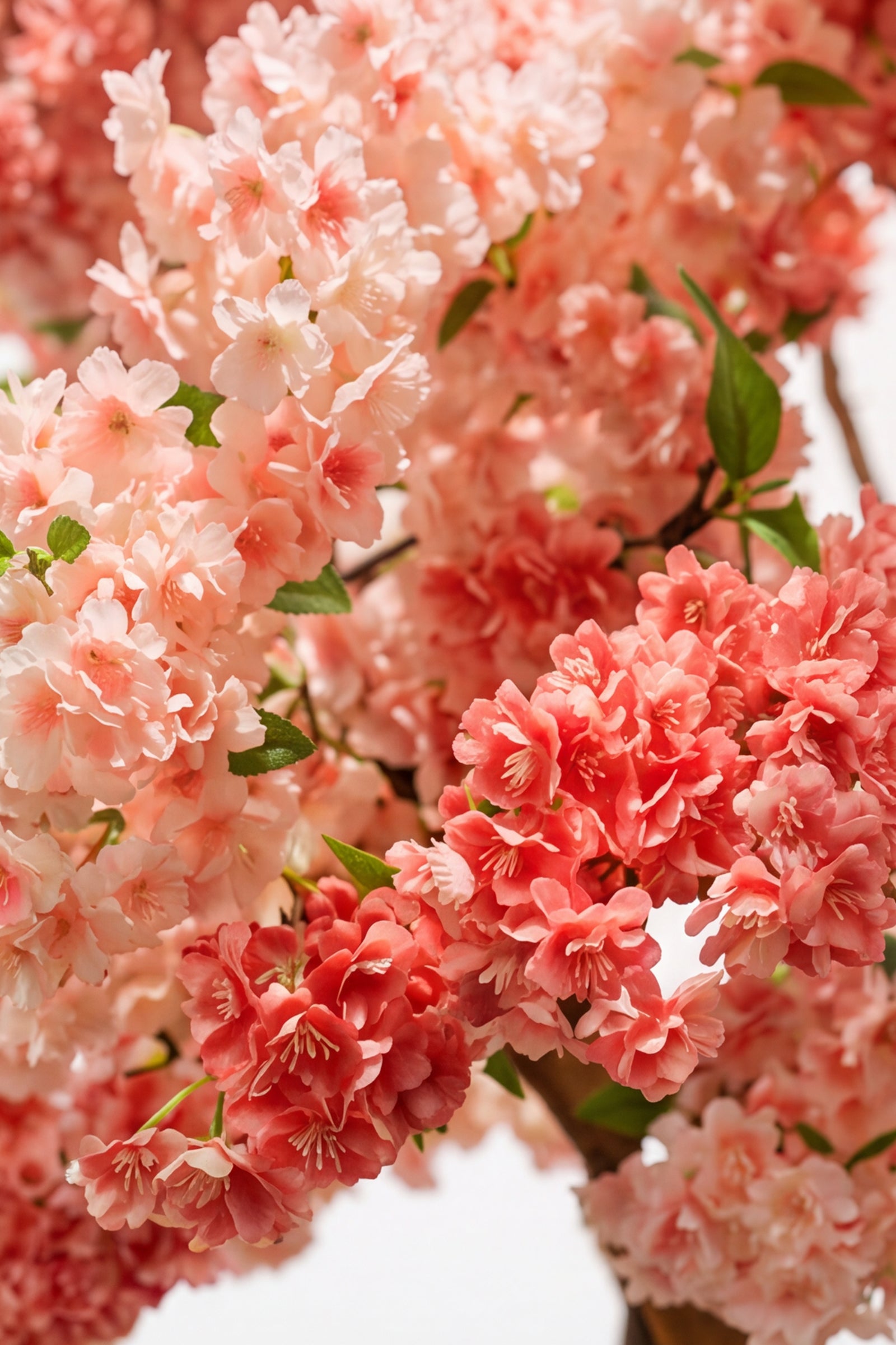 Cherry Blossom L: Large Artificial Cherry Blossom Tree with Blush Pink Flowers and Tall Planter