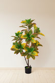 Artificial Croton Tree with Colorful Variegated Leaves