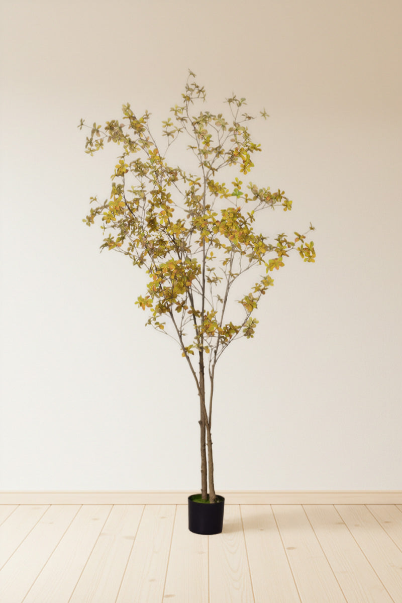 Enkianthus Y: Large Artificial Tree with Yellow Leaves