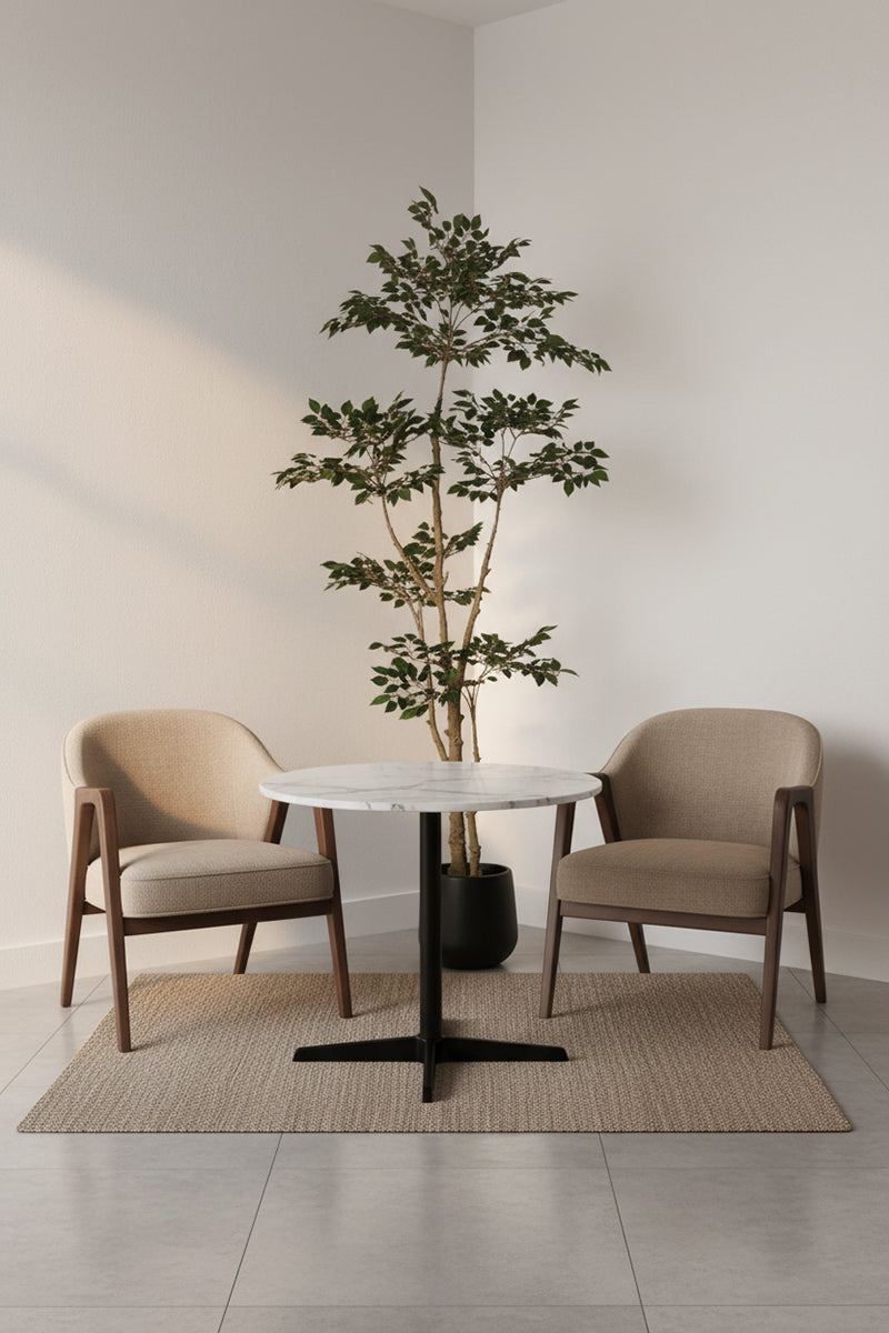 Ficus C: Artificial Ficus Tree with Mini Silk Leaves and Fine Branching