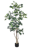 Ficus E: Artificial Ficus Tree with Multiple Branches and Dense Foliage