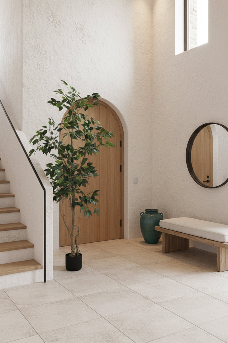 Ficus E: Artificial Ficus Tree with Multiple Branches and Dense Foliage