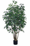 Ficus F: Large Artificial Banyan-Style Ficus Tree with Aged Trunk