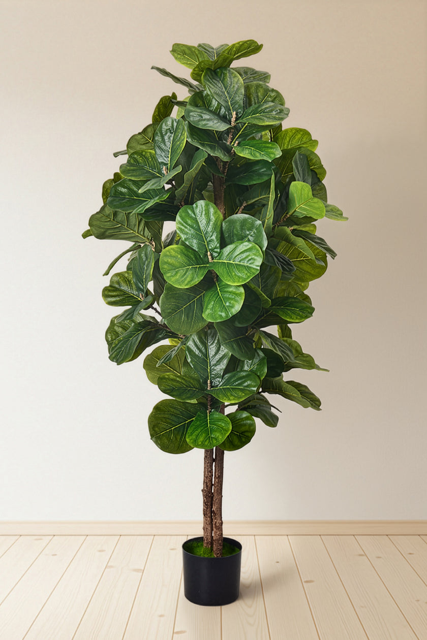 Fiddle E: Kunstmatige Vioolbladplant met Grote, Getextureerde Bladeren