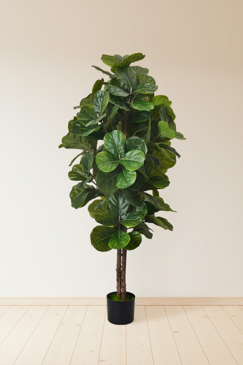 Fiddle E: Artificial Fiddle Leaf Fig Tree with Large Textured Leaves