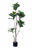 Fiddle K: Artificial Multi-Branch Fiddle Leaf Fig Tree with Thick Leaves