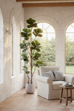 Fiddle K: Artificial Multi-Branch Fiddle Leaf Fig Tree with Thick Leaves