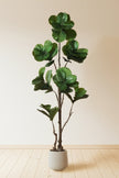 Fiddle K: Artificial Multi-Branch Fiddle Leaf Fig Tree with Thick Leaves