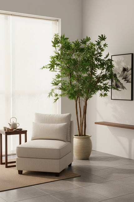 Maple B: Artificial Japanese Green Maple Tree with Multi Trunks
