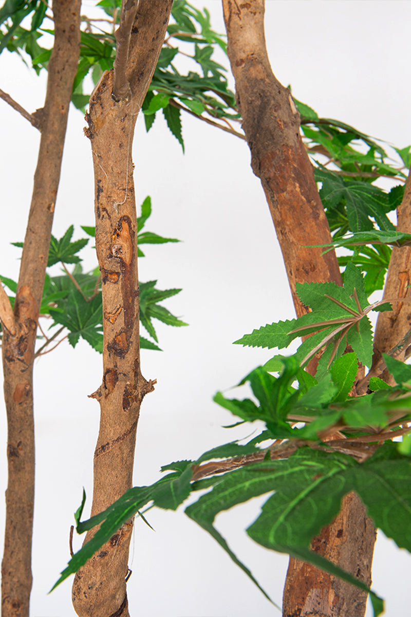 Maple B: Artificial Japanese Green Maple Tree with Multi Trunks