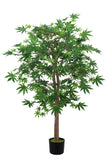 Maple G: Artificial Japanese Green Maple Tree with Thick Trunks