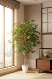 Maple G: Artificial Japanese Green Maple Tree with Thick Trunks