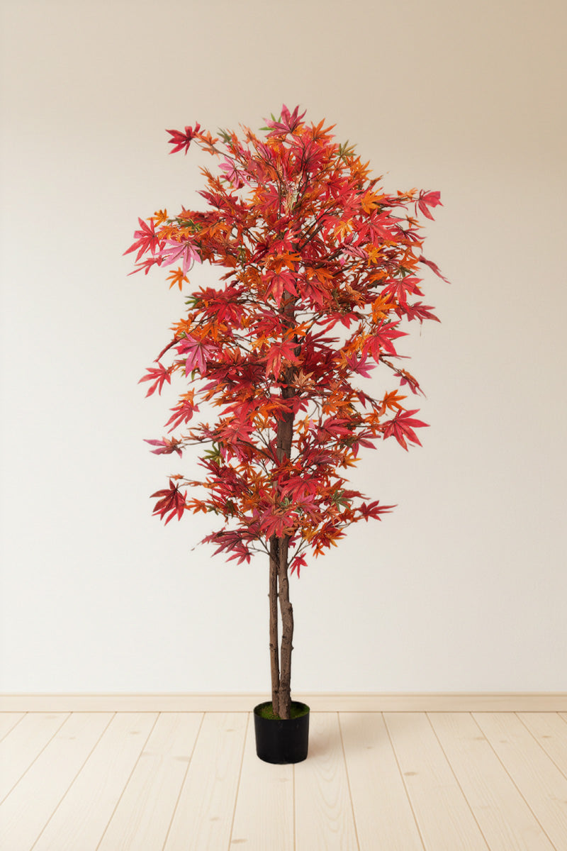 Maple R: Artificial Japanese Red Maple Tree with Thick Trunks