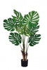 Monstera A: Artificial Monstera Deliciosa Plant with Palm‑Fiber Bases