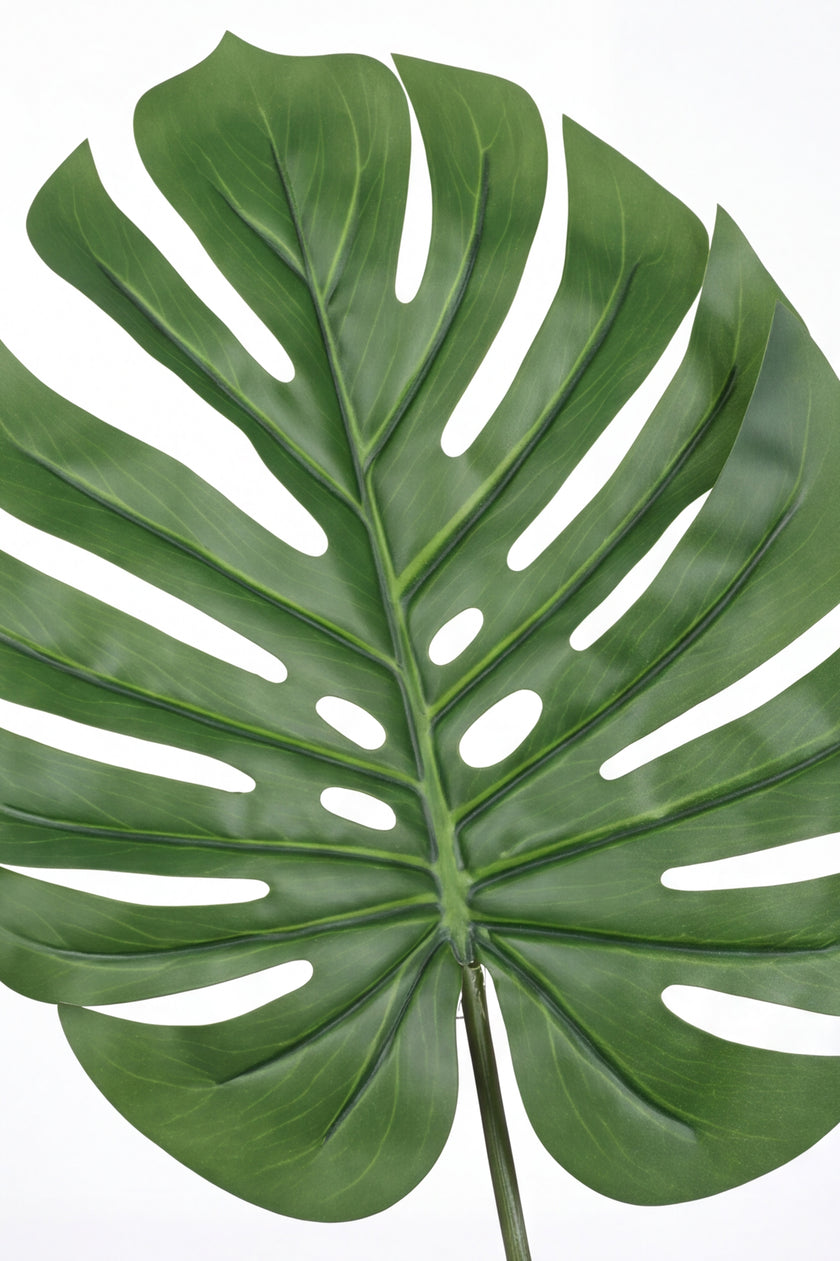 Monstera A: Artificial Monstera Deliciosa Plant with Palm‑Fiber Bases