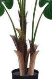 Monstera A: Artificial Monstera Deliciosa Plant with Palm‑Fiber Bases