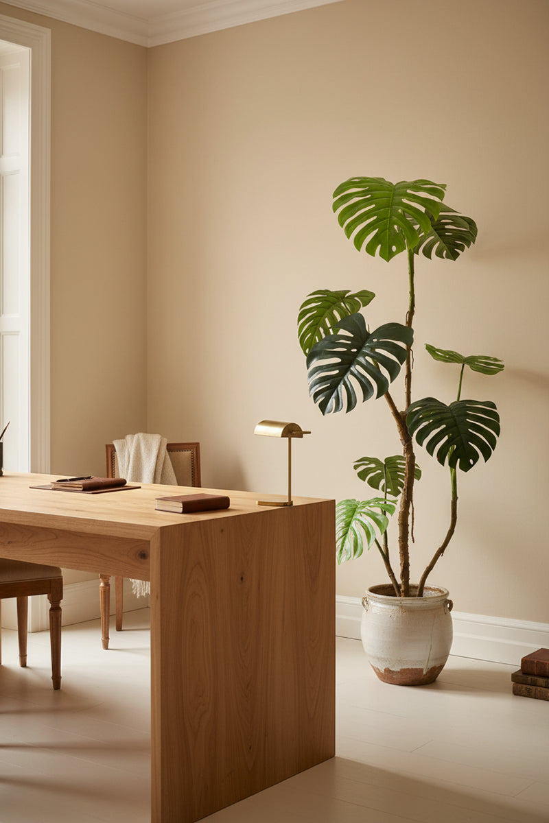 Monstera C: Artificial Monstera Plant with Realistic Stem