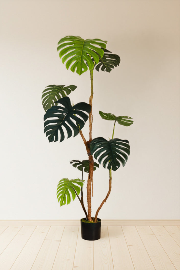Monstera C : Faux Monstera avec tige réaliste