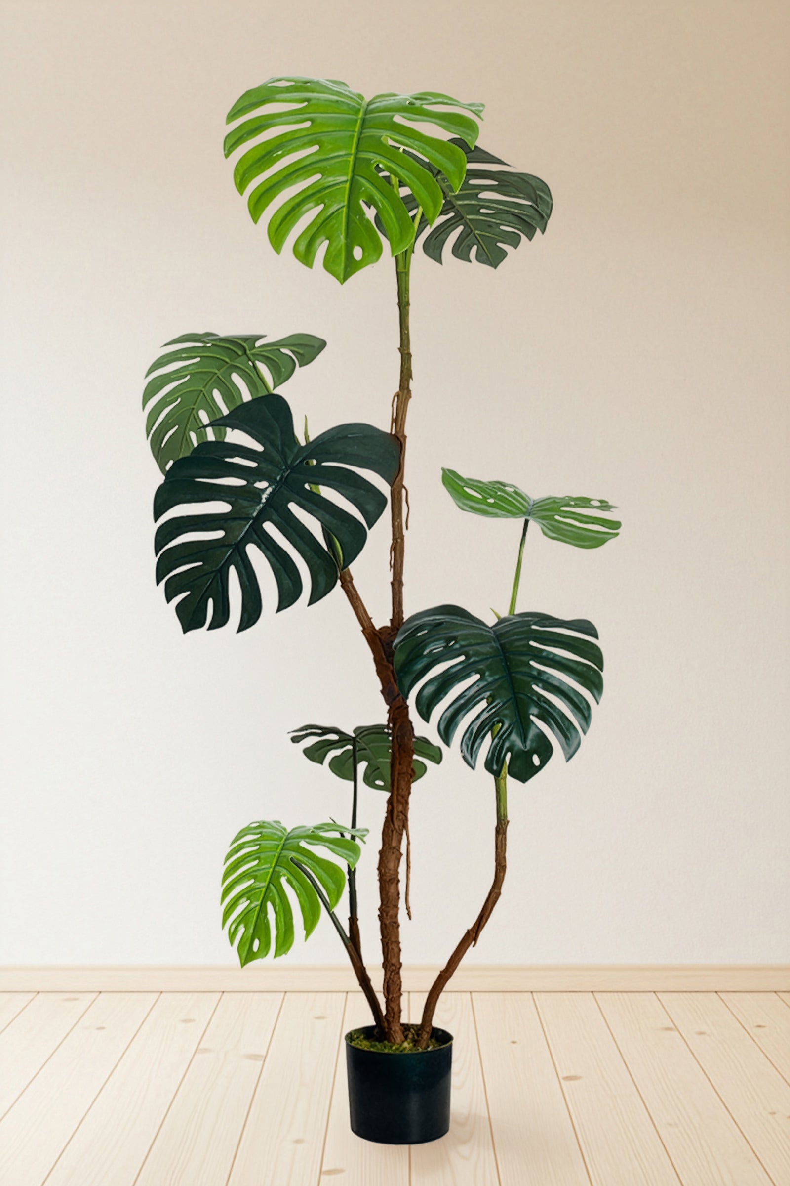 Monstera C: Artificial Monstera Plant with Realistic Stem