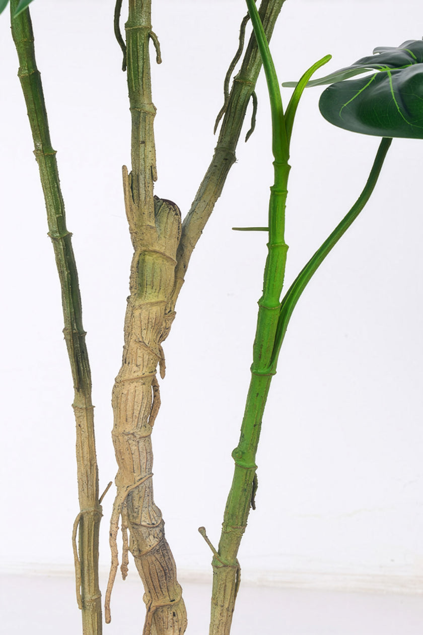 Monstera C: Artificial Monstera Plant with Realistic Stem