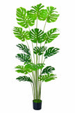 Monstera H: Artificial Monstera Deliciosa Plant with Real-Touch Leaves