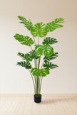 Monstera H: Artificial Monstera Deliciosa Plant with Real-Touch Leaves