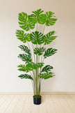 Monstera H: Artificial Monstera Deliciosa Plant with Real-Touch Leaves