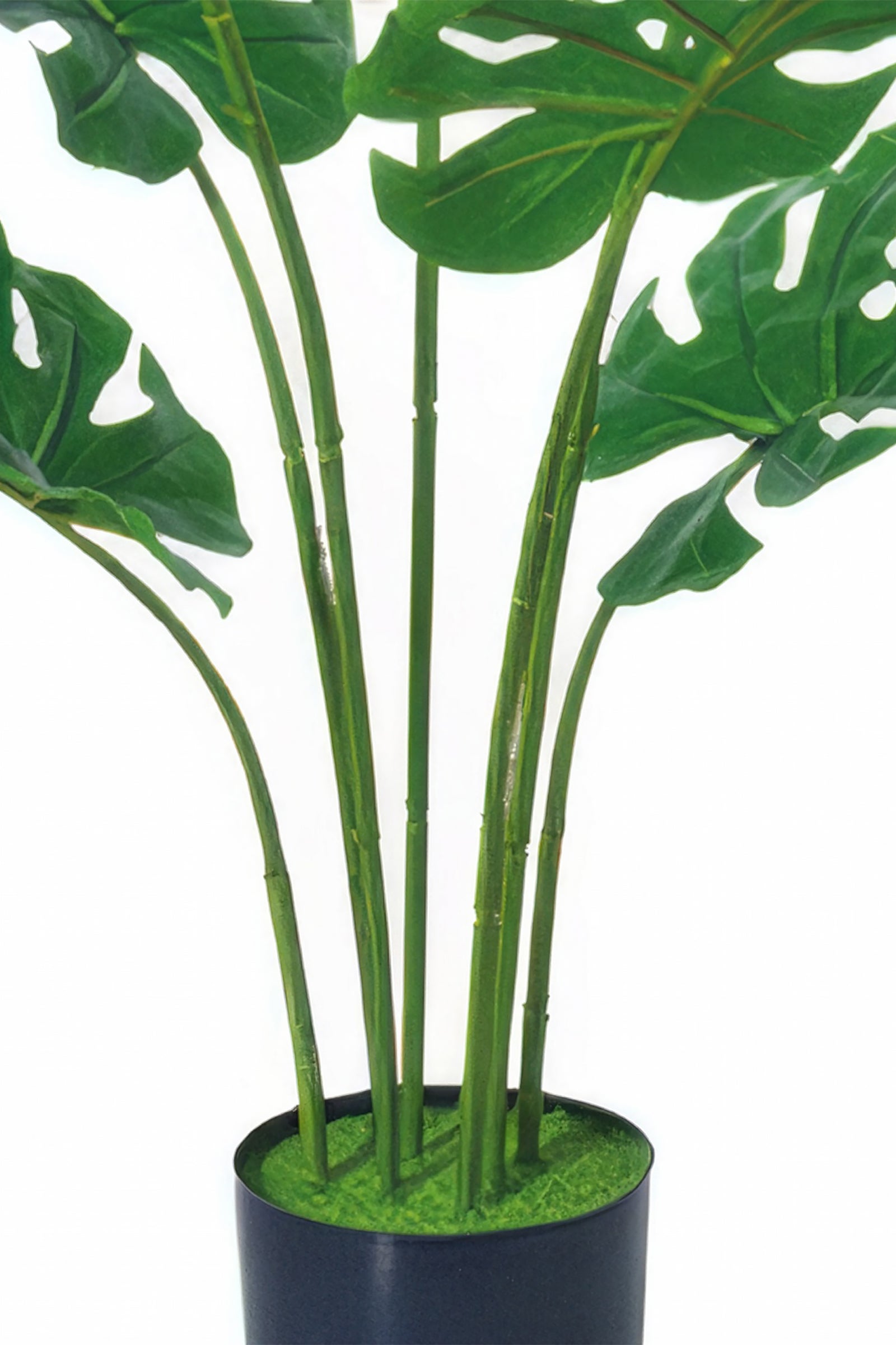 Monstera H: Artificial Monstera Deliciosa Plant with Real-Touch Leaves