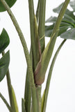 Monstera M: Artificial Monstera Deliciosa Plant with a Strong, Upright Green Trunk