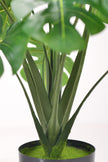 Monstera S: Desktop Artificial Monstera Plant with Lifelike Leaves