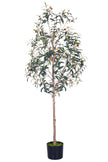 Olive G: Artificial Olive Tree with Decorative Foliage and Colorful Fruits