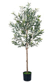 Olive G: Artificial Olive Tree with Decorative Foliage and Colorful Fruits