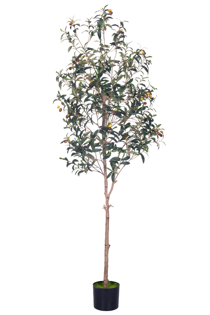 Olive G: Artificial Olive Tree with Decorative Foliage and Colorful Fruits