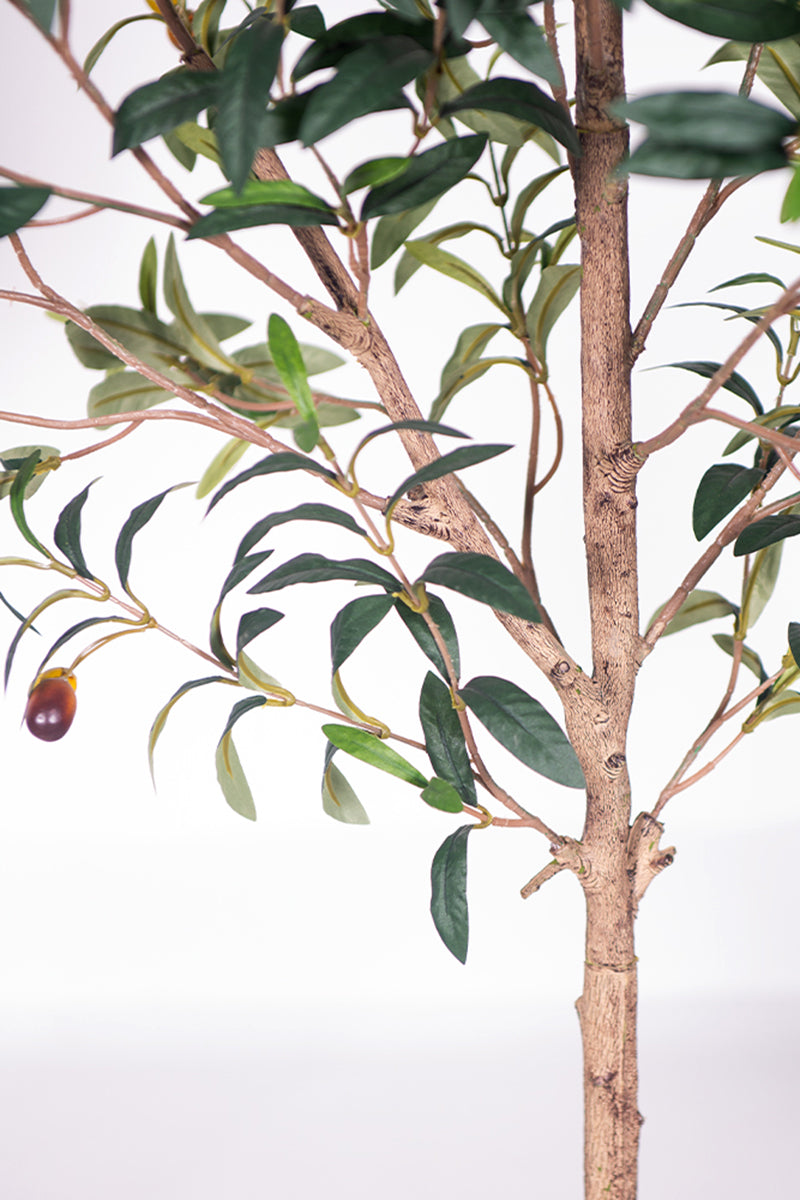 Olive G: Artificial Olive Tree with Decorative Foliage and Colorful Fruits