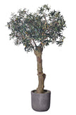 Olive H 2m: Large Artificial Mediterranean Olive Tree with Aged Trunk Texture