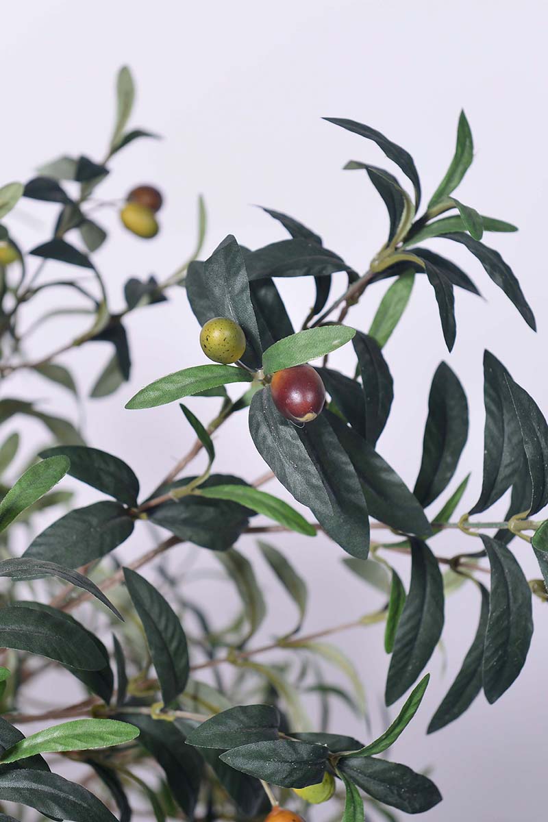 Olive H 2m: Large Artificial Mediterranean Olive Tree with Aged Trunk Texture