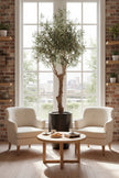 Olive H 2.5m: Large Artificial Mediterranean Olive Tree with Aged Trunk Texture