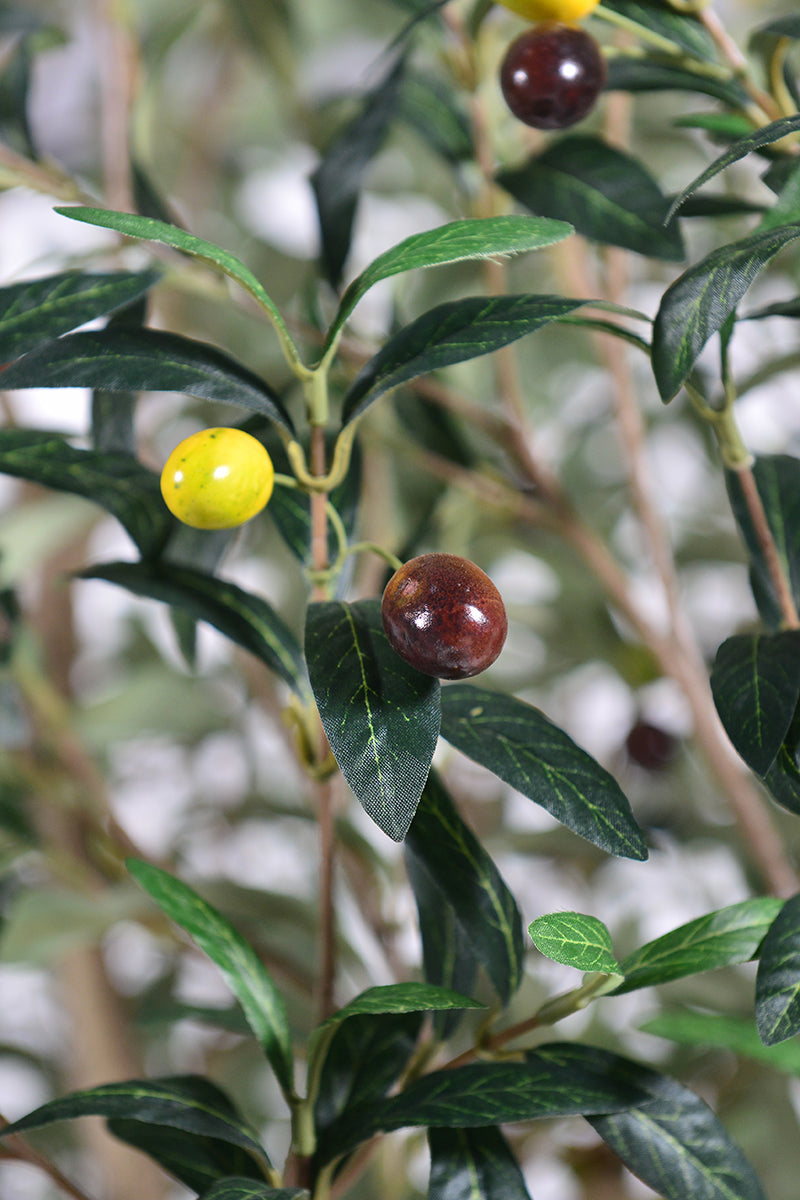 Olive H 2.5m: Large Artificial Mediterranean Olive Tree with Aged Trunk Texture