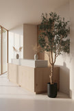 Olive H 2.8m: Large Artificial Mediterranean Olive Tree with Aged Trunk Texture