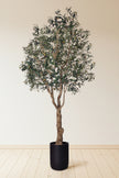 Olive H 2.8m: Large Artificial Mediterranean Olive Tree with Aged Trunk Texture